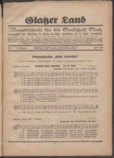 Glatzer Land, 1929, nr 7
