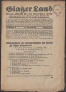 Glatzer Land, 1931, nr 4