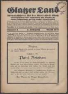 Glatzer Land, 1931, nr 8