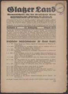 Glatzer Land, 1932, nr 8