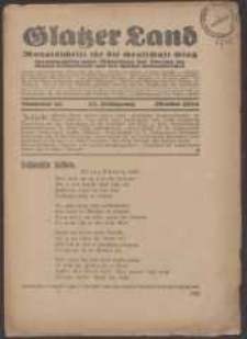 Glatzer Land, 1932, nr 10