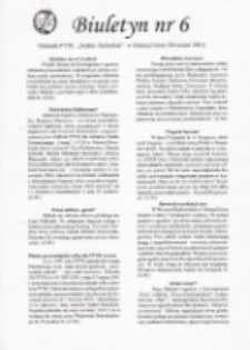 Biuletyn Oddziału PTTK "Sudety Zachodnie" w Jeleniej Górze, 2001, nr 6 [Dokument elektroniczny]