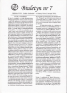 Biuletyn Oddziału PTTK "Sudety Zachodnie" w Jeleniej Górze, 2001, nr 7 [Dokument elektroniczny]