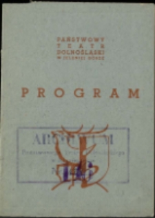 Czarująca szewcowa - program [Dokument życia społecznego]