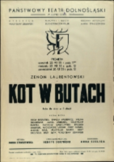 Kot w butach - afisz premierowy [Dokument życia społecznego]