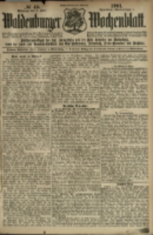 Waldenburger Wochenblatt, Jg. 47, 1901, nr 45