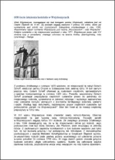 600-lecie istnienia kościoła w Wojcieszycach