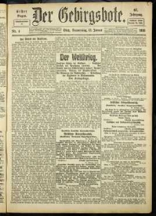 Der Gebirgsbote, 1916, nr 4 [13.01]