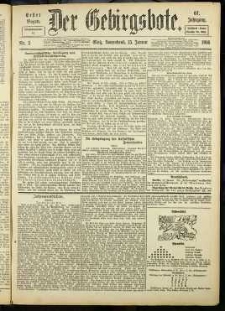 Der Gebirgsbote, 1916, nr 5 [15.01]