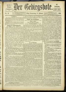 Der Gebirgsbote, 1916, nr 18 [17.02]