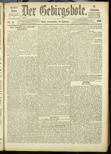 Der Gebirgsbote, 1916, nr 19 [19.02]