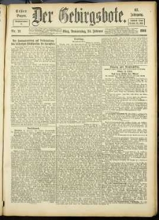 Der Gebirgsbote, 1916, nr 21 [24.02]