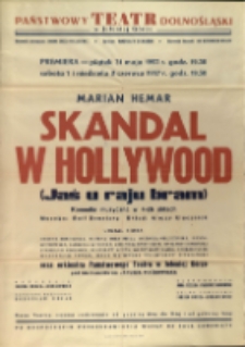 Skandal w Hollywood : Jaś u raju bram - afisz premierowy [Dokument życia społecznego]