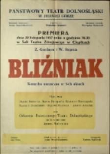 Bliźniak - afisz premierowy [Dokument życia społecznego]