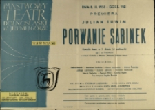 Porwanie Sabinek - afisz premierowy [Dokument życia społecznego]