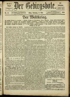 Der Gebirgsbote, 1916, nr 51 [9.05]