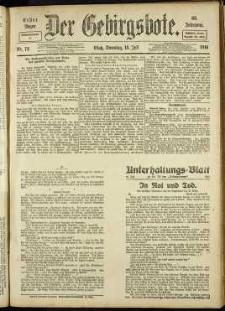 Der Gebirgsbote, 1916, nr 78 [18.07]