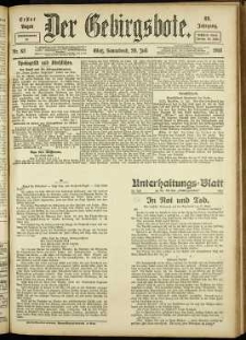 Der Gebirgsbote, 1916, nr 83 [29.07]