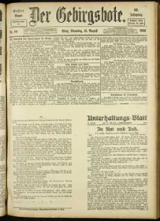 Der Gebirgsbote, 1916, nr 90 [15.08]
