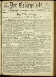 Der Gebirgsbote, 1916, nr 91 [17.08]