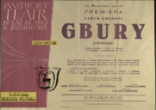 Gbury - afisz premierowy [Dokument życia społecznego]