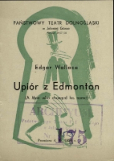 Upiór z Edmonton - program [Dokument życia społecznego]