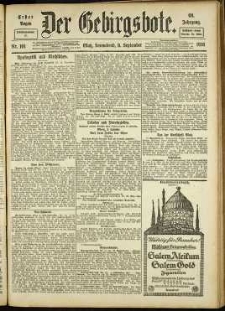 Der Gebirgsbote, 1916, nr 101 [9.09]