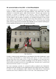 40. wycieczka Rajdu na Raty 2015 – w Dzień Niepodległości [Dokument elektroniczny]
