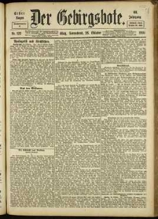 Der Gebirgsbote, 1916, nr 122 [28.10]