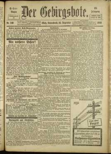 Der Gebirgsbote, 1916, nr 140 [16.12]