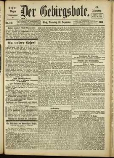 Der Gebirgsbote, 1916, nr 141 [19.12]