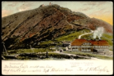 Riesengebirge Schneekoppe (1.605 m) u. Riesenbaude (1394 m) [Dokument ikonograficzny]