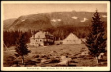 Riesengebirge. Schlingelbaude 1067 m ü. M. mit Teichränder [Dokument ikonograficzny]