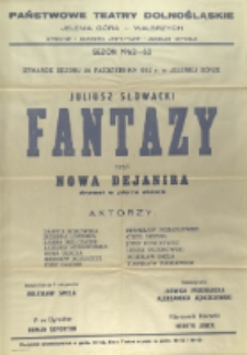 Fantazy - afisz premierowy [Dokument życia społecznego]