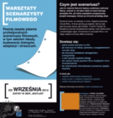 Warsztaty scenarzysty filmowego [Dokument ikonograficzny]