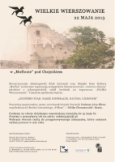 Wielkie wierszowanie: w "Muflonie" pod Chojnikiem [Dokument ikonograficzny]