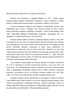 Miasto leczniczych wód i św. Jana Chrzciciela