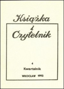 Książka i Czytelnik, 1992, nr 4