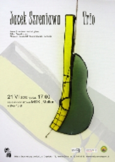 Jacek Szreniawa Trio: Jacek Szreniawa - wokal, gitara, Jakub Olejnik - bas, Zbigniew "Levandek" Lewandowski - perkusja [koncert] [Dokument ikonograficzny]