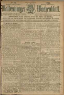 Waldenburger Wochenblatt, Jg. 48, 1902, nr 82