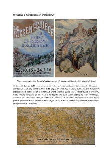 Wystawa o Karkonoszach w Herrnhut [Dokument elektroniczny]