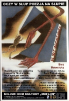 Oczy w słup : poezja na słupie (2) [Dokument ikonograficzny]