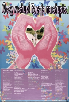 Oczy w słup : poezja na słupie (9) [Dokument ikonograficzny]