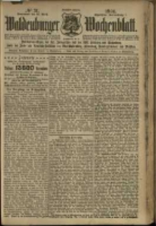 Waldenburger Wochenblatt, Jg. 50, 1904, nr 31