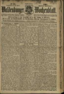 Waldenburger Wochenblatt, Jg. 50, 1904, nr 33