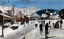 Riesengebirge. Winterbild aus Krummhübel. Blick auf die Schneekoppe [Dokument ikonograficzny]