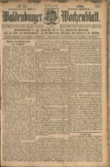 Waldenburger Wochenblatt, Jg. 50, 1904, nr 73