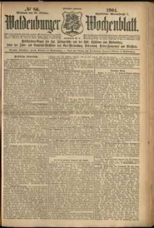 Waldenburger Wochenblatt, Jg. 50, 1904, nr 86