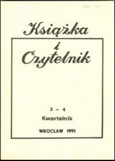 Książka i Czytelnik, 1991, nr 3/4