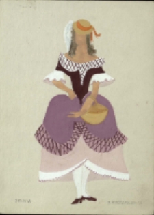 Sylwia [Projekt kostiumu do sztuki "Niestałość serc" (4)] [Dokumenty życia społecznego]